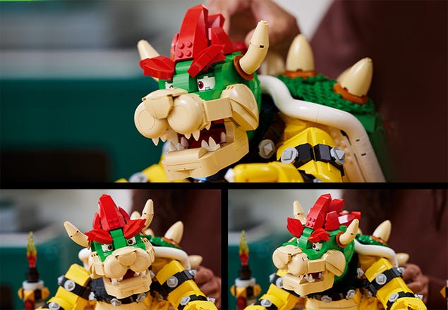 LEGO® The Mighty Bowser™ Display Case (71411) – Kingdom Brick Supply