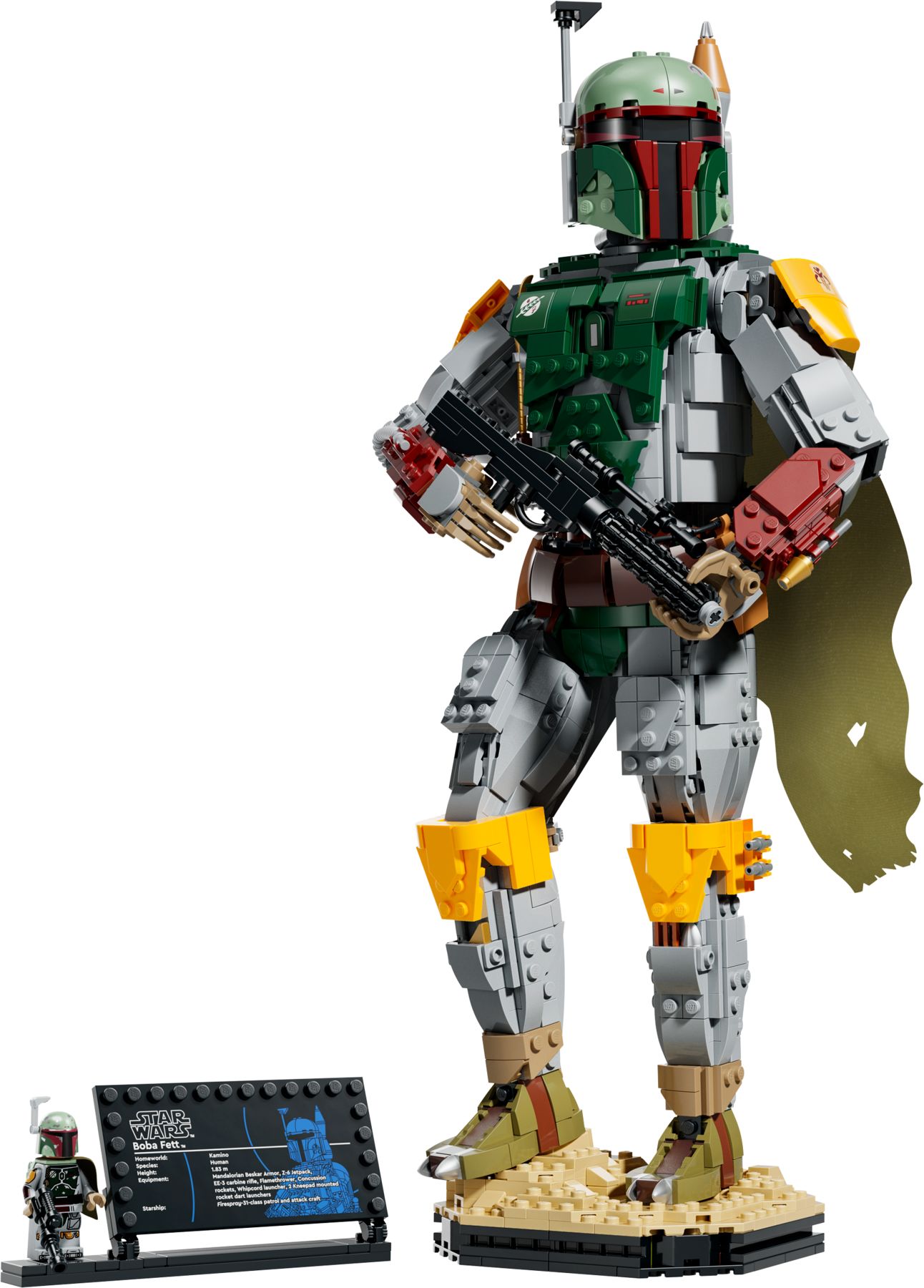 LEGO Figurine Star Wars™ à construire 75455 Boba Fett™ chasseur de primes légendaire articulé Dès - vue 2