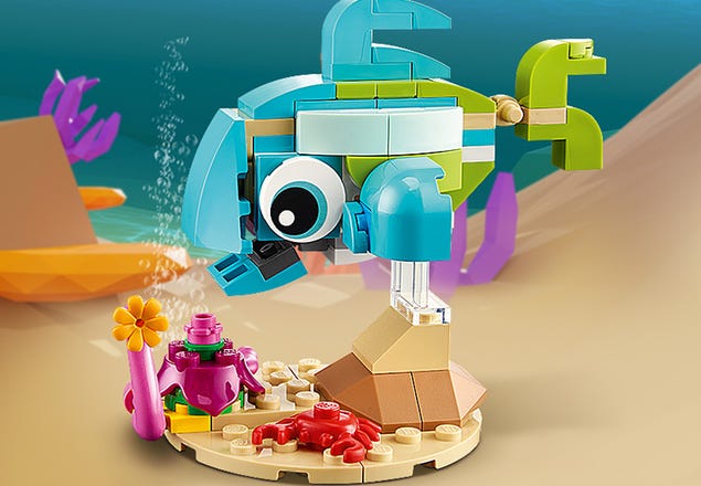 bagage Antecedent onszelf Dolfijn en schildpad 31128 | Creator 3-in-1 | Officiële LEGO® winkel BE