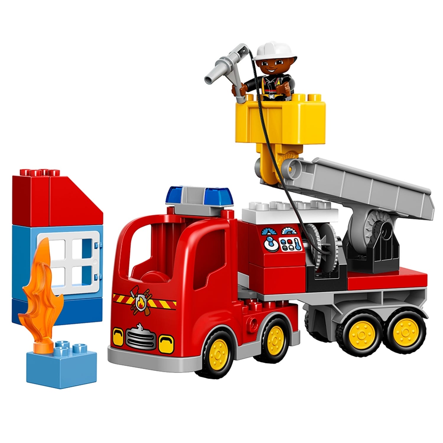 Lego Duplo, caserne de pompiers Legoville, pompier duplo afro-américain  L'incendie -  France