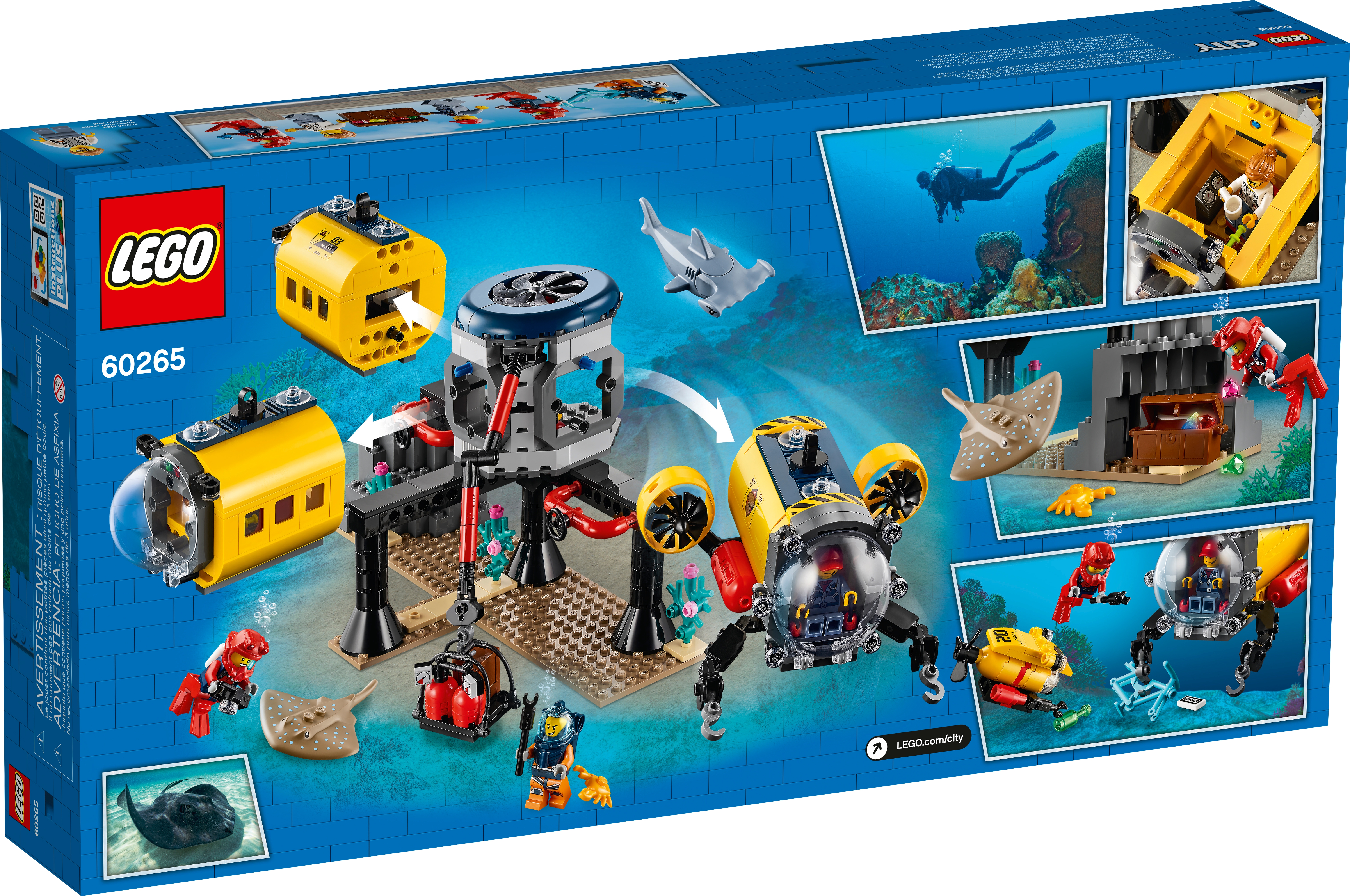 60265 LEGO City Ocean Exploration Base Playset 497 Pieces Age 6 Years+ 