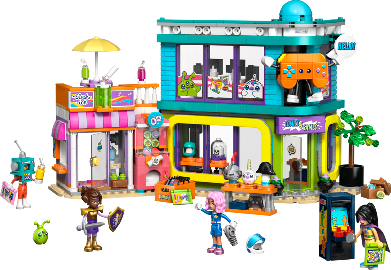 Le set LEGO 42674 La boutique de BD et de jeux