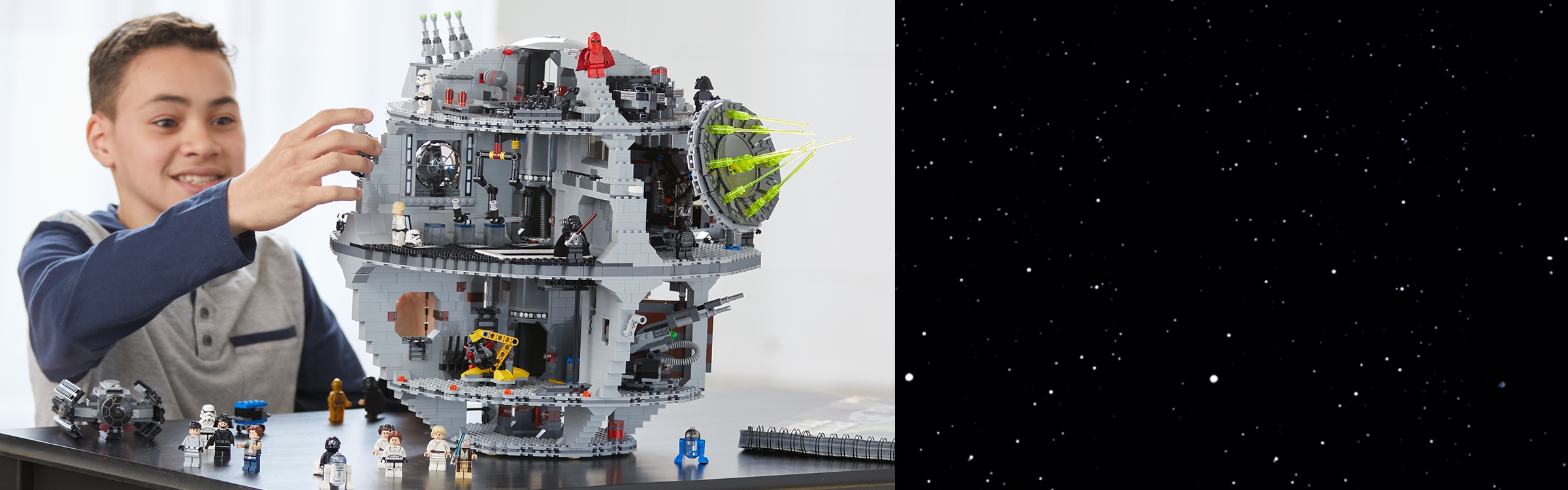 LEGO Star Wars minifigura IMPERIAL Droide astromeccanico DROID MORTE NERA 75159 ** NUOVO ** 