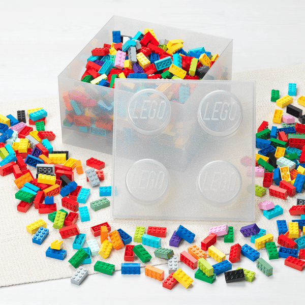 LEGO 5009341 Brique de rangement translucide - blanc — visuel 4 sur 4