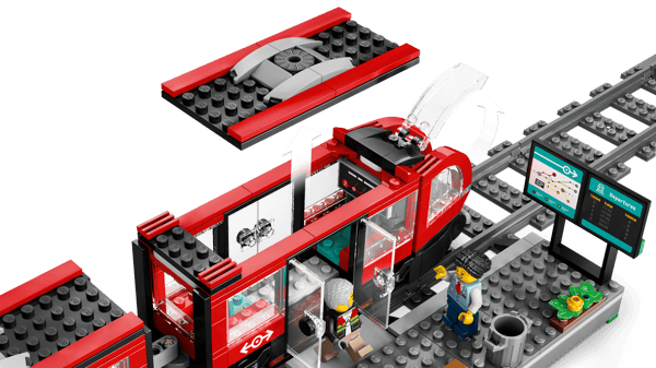 LEGO 60423 Le tramway et la station du centre-ville — visuel 5 sur 8