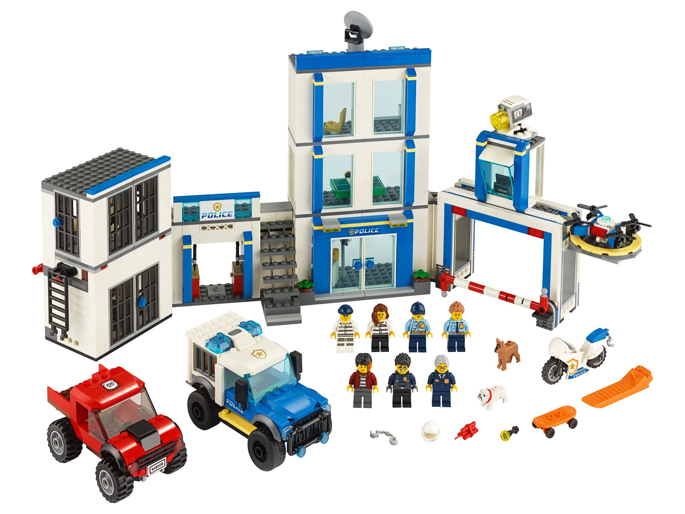 Image of LEGO 60246 Polizeistation Bausatz, Mehrfarbig