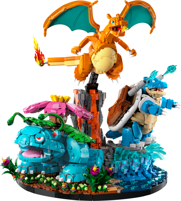 LEGO 72153 Florizarre, Dracaufeu et Tortank
