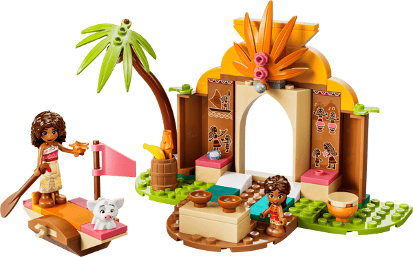 LEGO 43282 Maison de village et pirogue de Vaiana