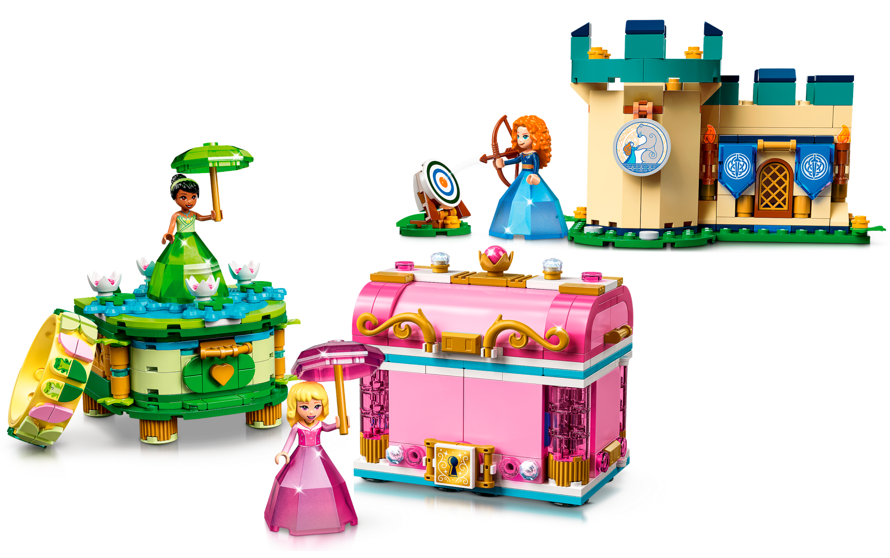 pensioen Tentakel het dossier Aurora, Merida and Tiana's Enchanted Creations 43203 | Disney™ | Buy online  at the Official LEGO® Shop US