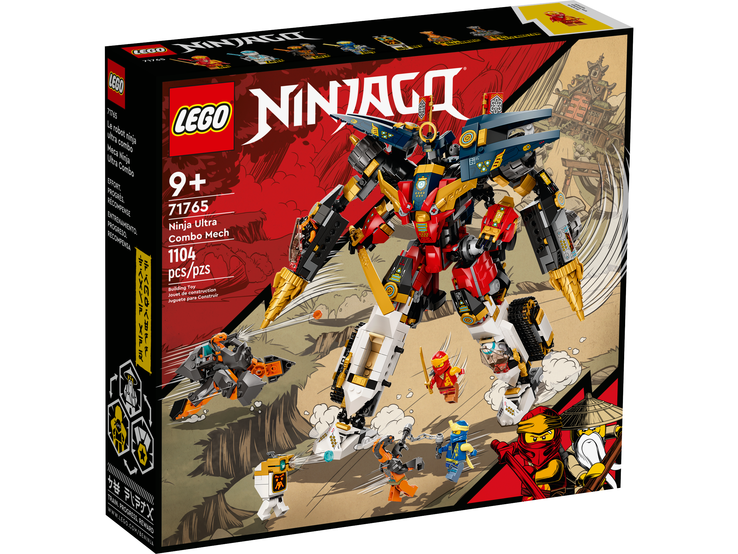 LEGO NINJAGO Ninja Ultra Combo Mech 71765 Building Kit (1,104  Pcs),Multicolor