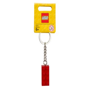 LEGO® Stein Schlüsselanhänger in Rot
