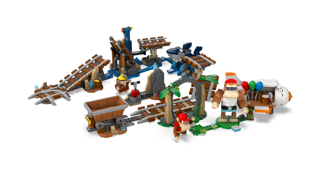 Diddy Kong's Mine Cart Ride Expansion Set 71425 | LEGO® Super