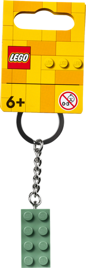 LEGO 854159 - Nøglering med sandgrøn 2x4-klods