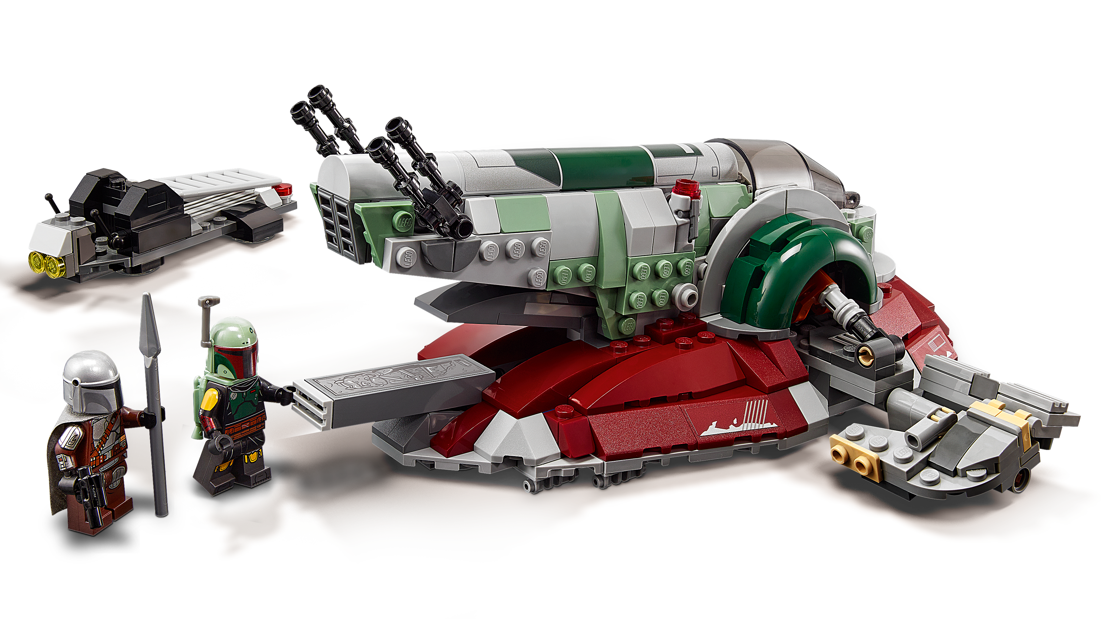 593 Pieces LEGO Star Wars Boba Fett’s Starship 75312 Fun Toy Building Kit; Awesome Gift Idea for Kids; New 2021 