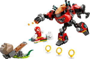 Knuckles contre l’Egg Crusher de Dr. Eggman