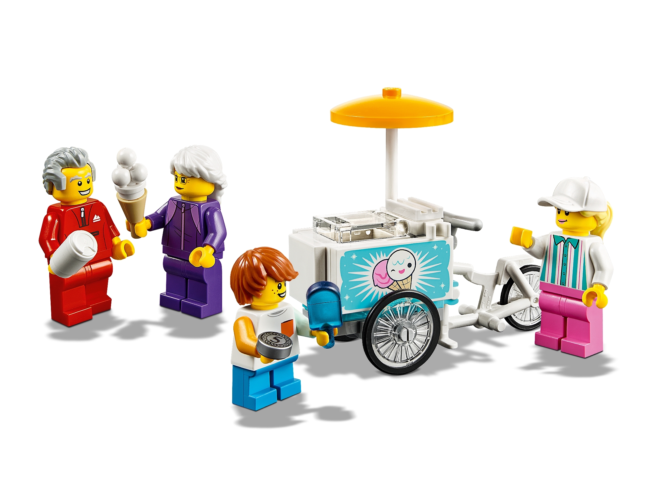 Lego ® City Minifig Figurine Stand Jeu du Marteau Fête Forraine Forain NEW