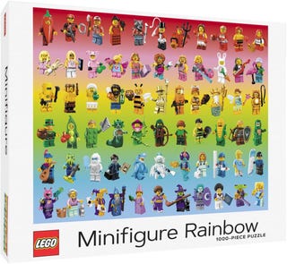 Minifigūru varavīksnes puzle ar 1000 gabaliņiem
