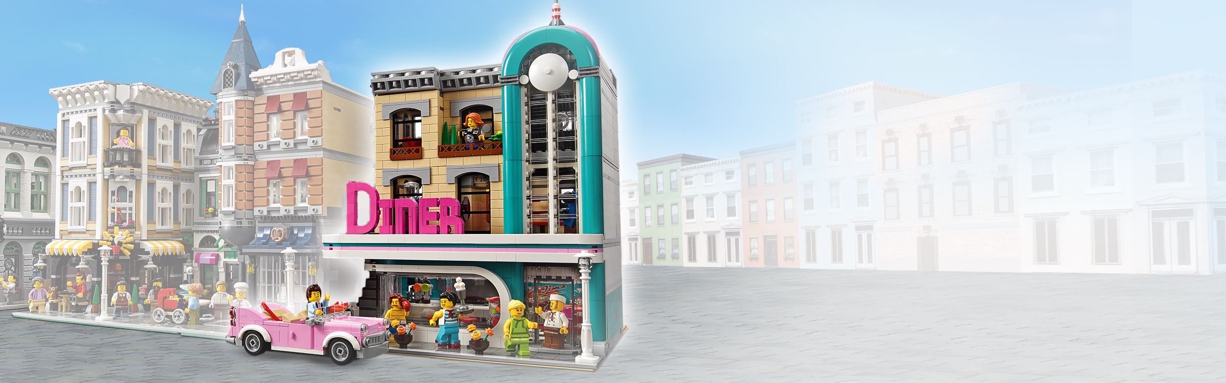 Downtown Diner 10260 | Creator Expert | Buy online at the Official LEGO®  Shop US