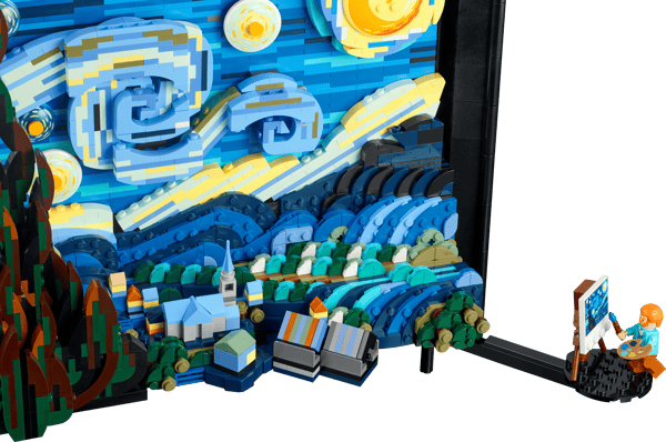 LEGO 21333 Vincent van Gogh - La Nuit étoilée — visuel 5 sur 8