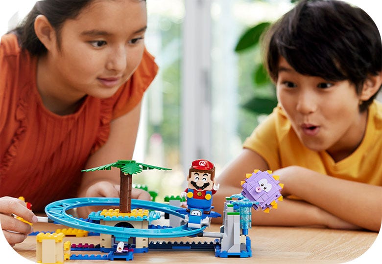 Roller Coaster Super Mario Kart Ar Pista Hot Wheel Mario Pistas De
