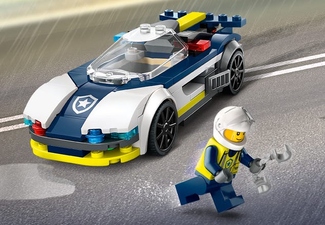 LEGO City Police Car and Muscle Car Chase Pretend Play Toy 60415 6470795 -  Best Buy