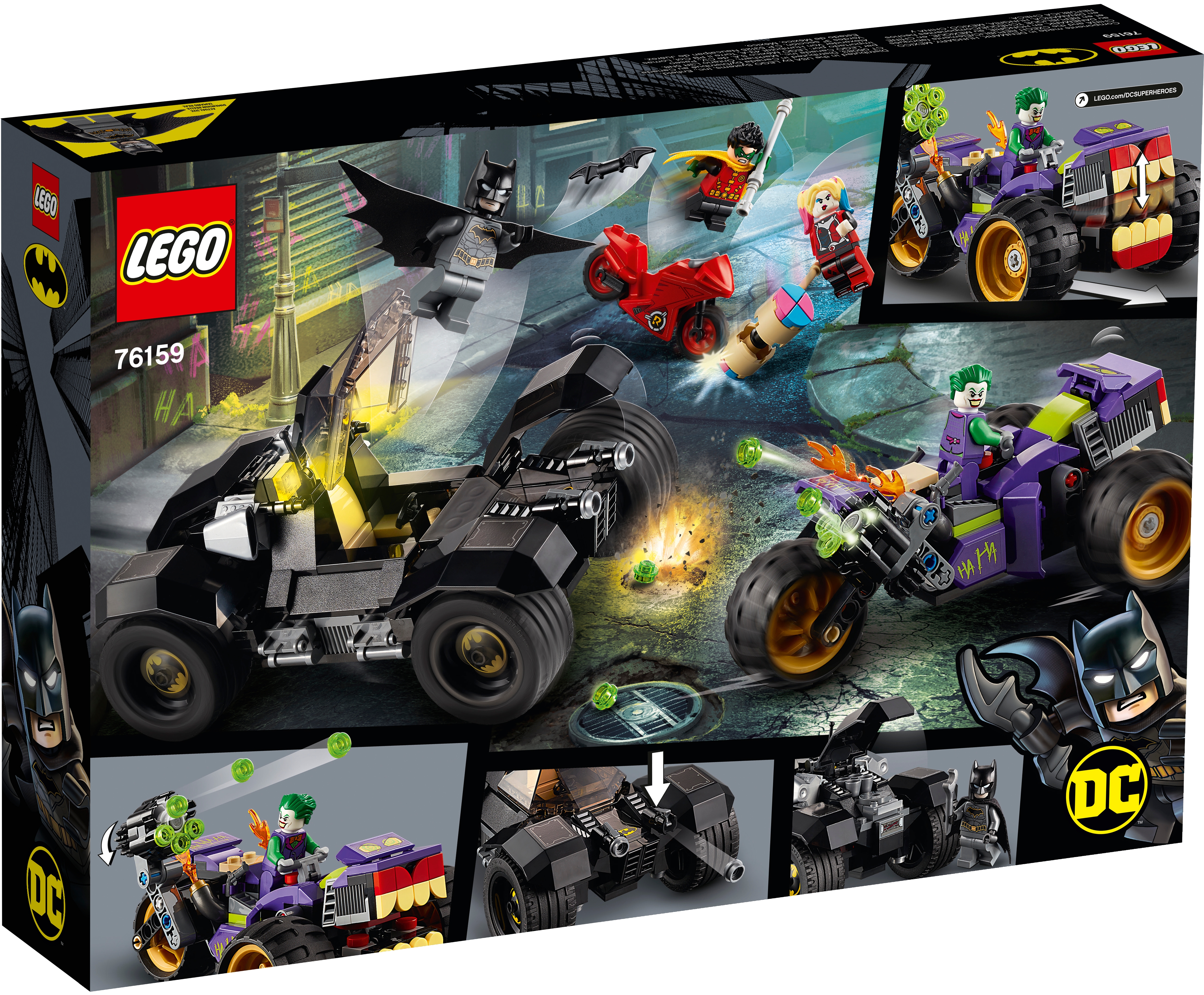 Joker's Trike Chase 76159 | DC | Buy online at the Official LEGO® Shop US