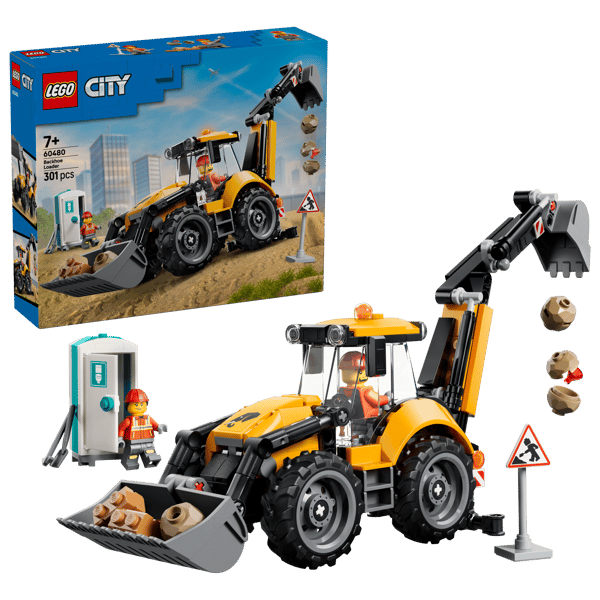 Yellow Backhoe Loader - Image 3