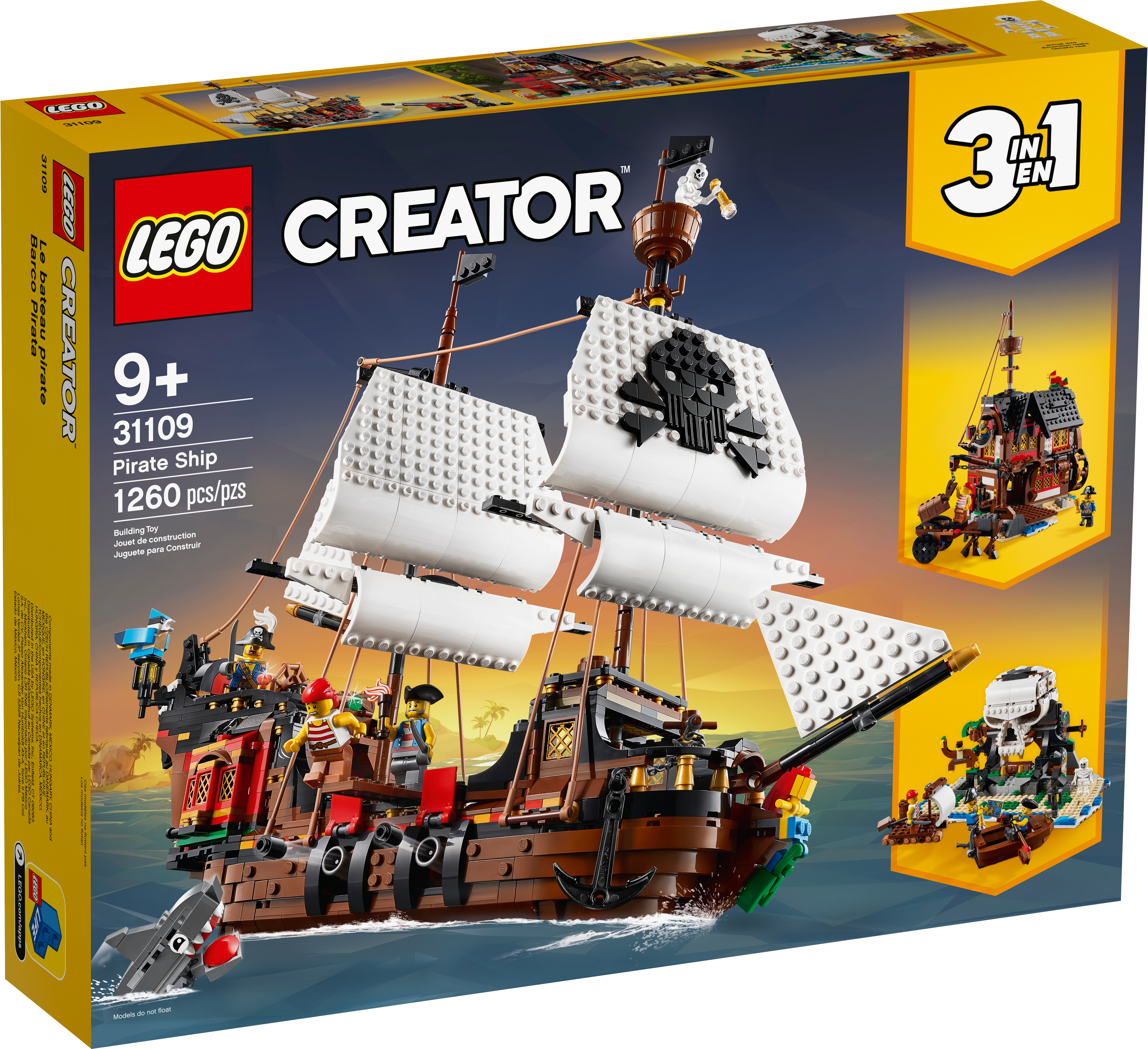 Pirate Ship 31109 | Creator 3-in-1 online at the Official LEGO® Shop US