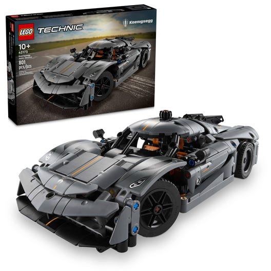 LEGO 42173 - Koenigsegg Jesko Absolut-hyperbil – grå