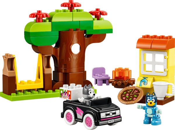 LEGO 10469 Les livreuses de pizza avec Muffin et Bluey