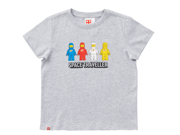 Short-Sleeve Space Traveler Kids T-Shirt – Gray Mélange - Image 1