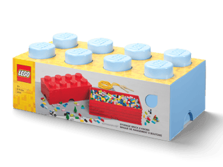 8-Stud Storage Brick – Light Blue