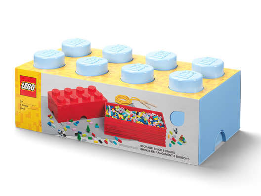 LEGO 5006918 - 8-knops opbevaringsklods – lyseblå