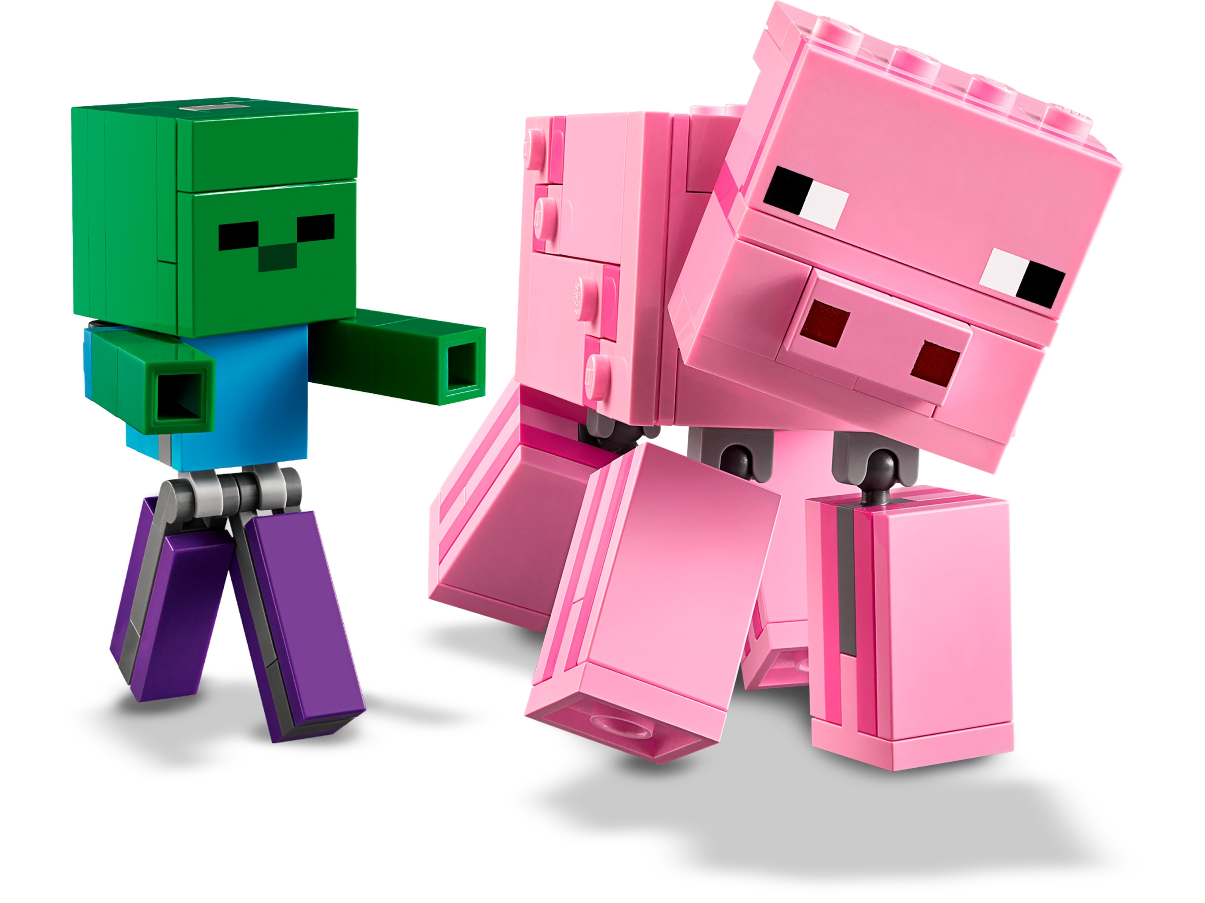 LEGO Minecraft Minifiguras Zombie Da Selva Blocos De Construção De  Brinquedos Educativos Infantis - Escorrega o Preço