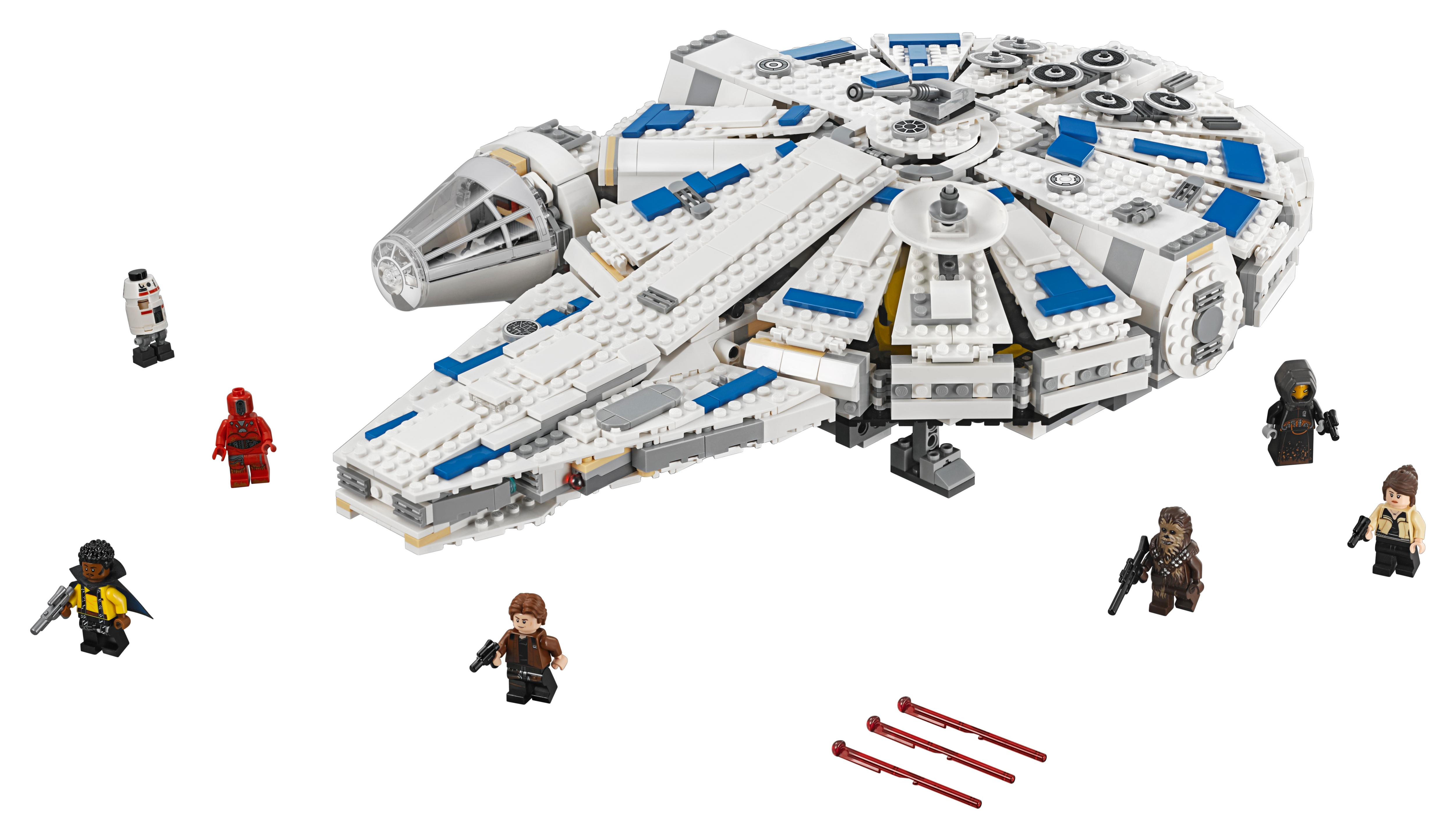 Lego Star Wars Han Solo Lando /& Calrissian Minifigure Millennium Falcon 75212