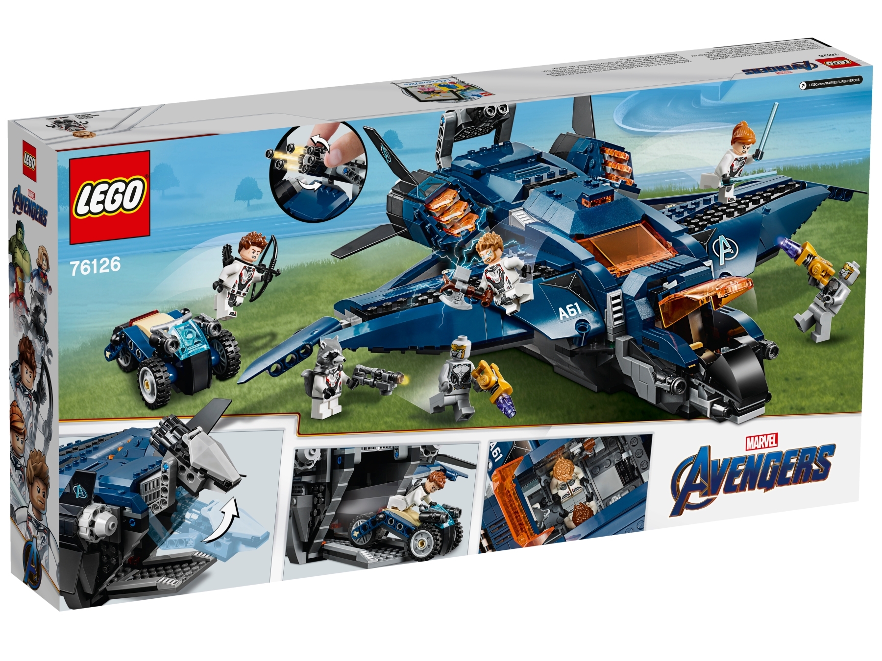76126 for sale online LEGO Marvel Avengers Ultimativer Avengers-Quinjet