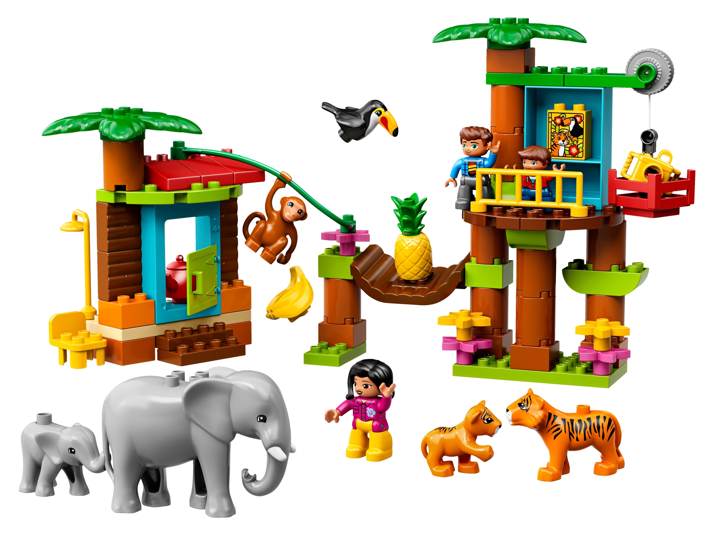 duplo figures and animals