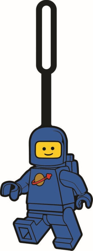 Étiquette de sac Astronaute bleu