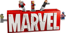 MARVEL Logo & Minifigures