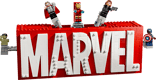 MARVEL Logo & Minifigures