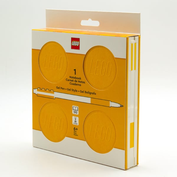 LEGO 5009065 Carnet avec verrou et stylo à encre gel – Jaune — visuel 2 sur 4