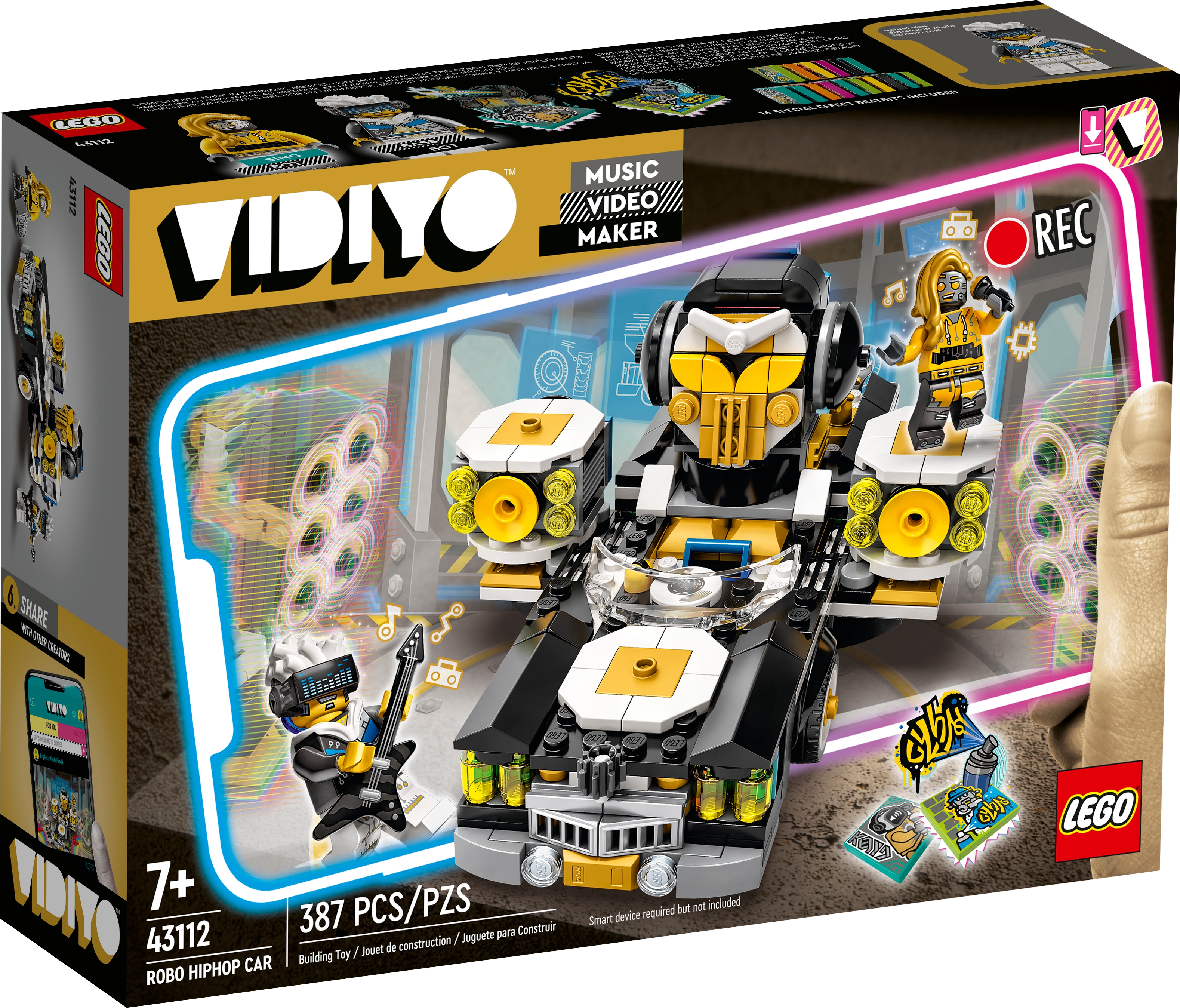 43112 LEGO VIDIYO Robo HipHop Car Music Video Maker Set 387 Pieces Age 7+ 