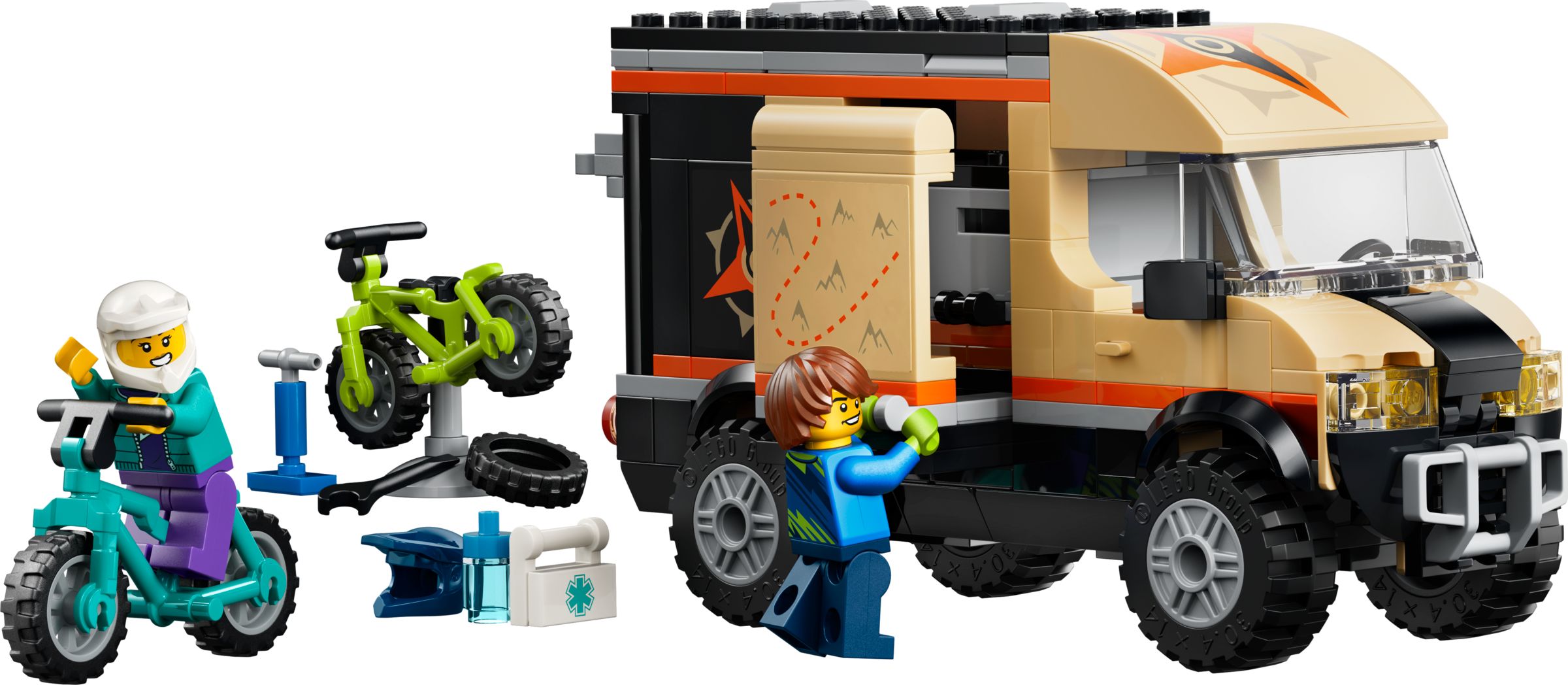Set LEGO City 60512 Mountain Bike Adventure Van
