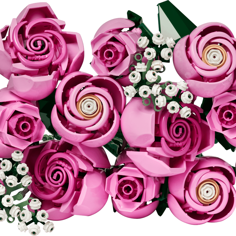 Buket af pink roser 10374 | The Botanical Collection | Officiel LEGO® Shop DK