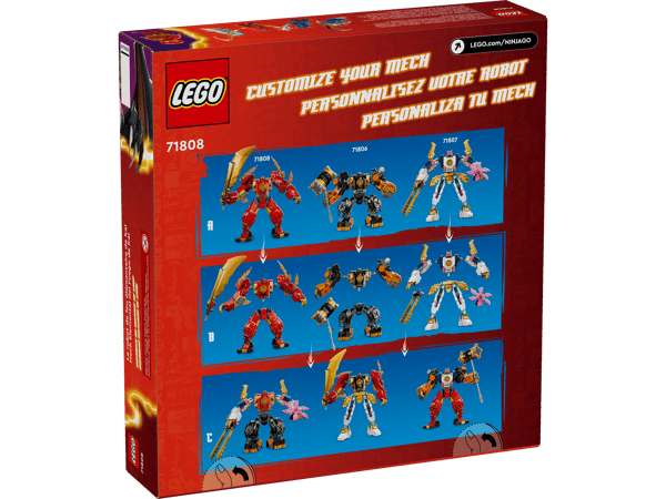 LEGO 71808 Le robot élémentaire du feu de Kai — visuel 4 sur 8