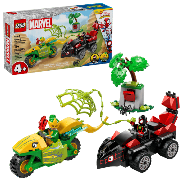 LEGO 11198 Course-poursuite entre Spin et Electro en dino-véhicules — visuel 2 sur 8