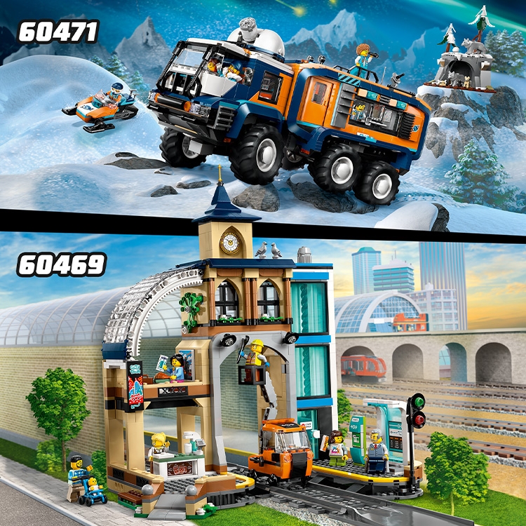Explorers' Arctic Polar Express Train 60470 | City | Buy online at the Official LEGO® Shop US