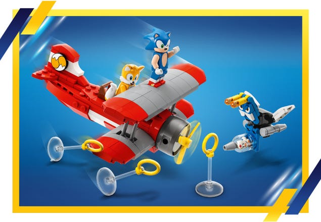 Lego Sonic Oficina Do Tails E Avião Tornado 376 Peças 76991 - Barra Rey