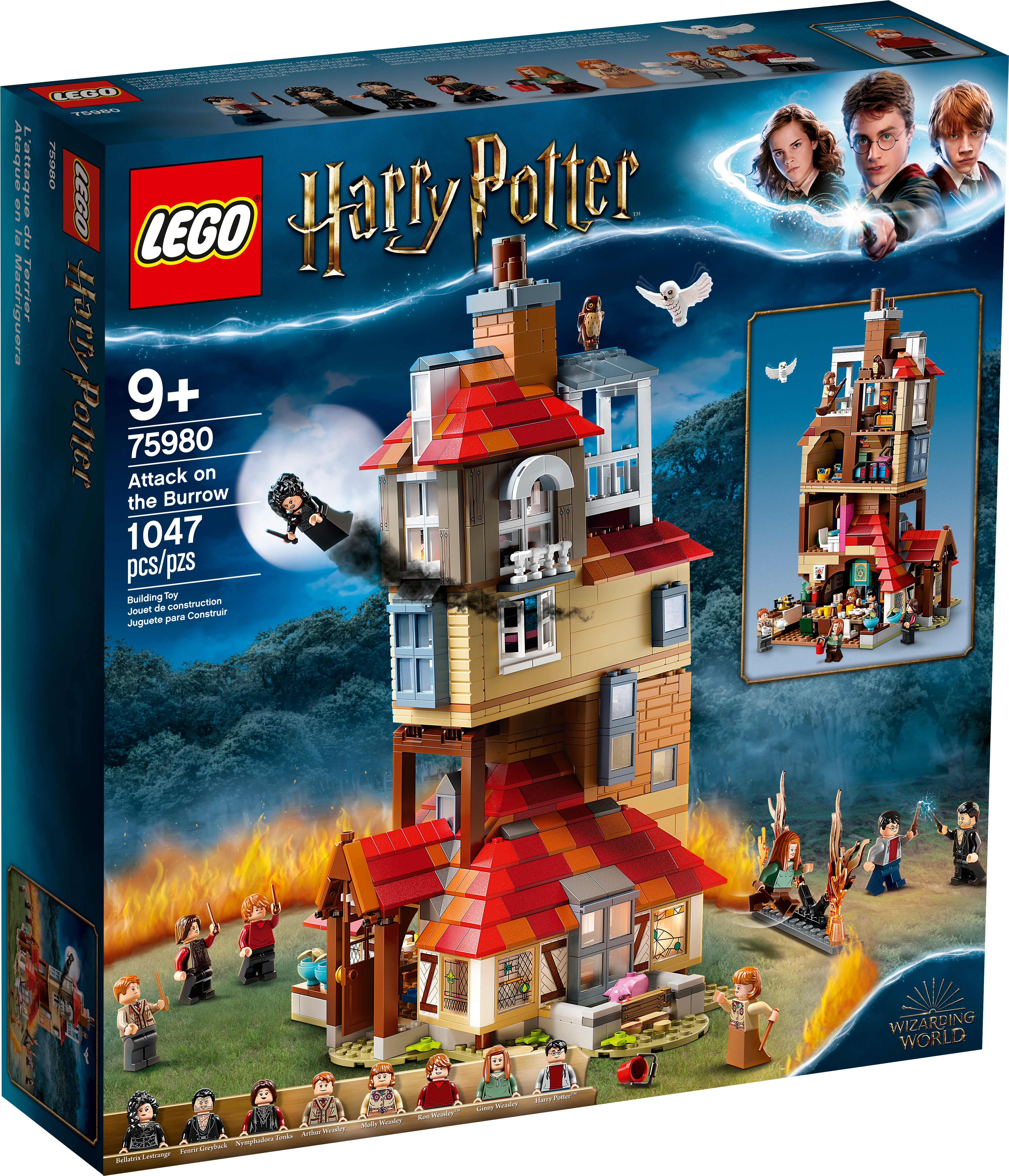 Minifigura parte de cabello X1 75980-Harry Potter Nuevo LEGO Molly Weasley 
