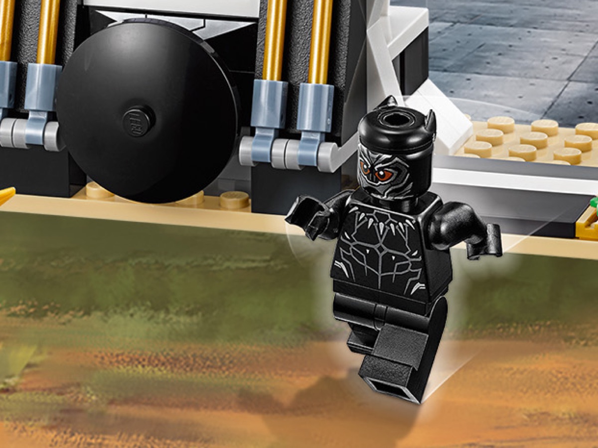 76099 LEGO Marvel Super Heroes Black Panther Minifigure Black Panther Vibranium Suit 